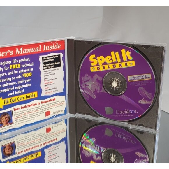 SPELL IT Deluxe Davidson Educational Windows PC CD-ROM Macintosh - Picture 3 of 3